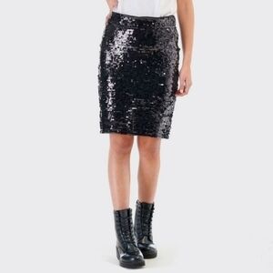 BB‎ Dakota Lined Sequin Pencil Skirt Size 6 NWT